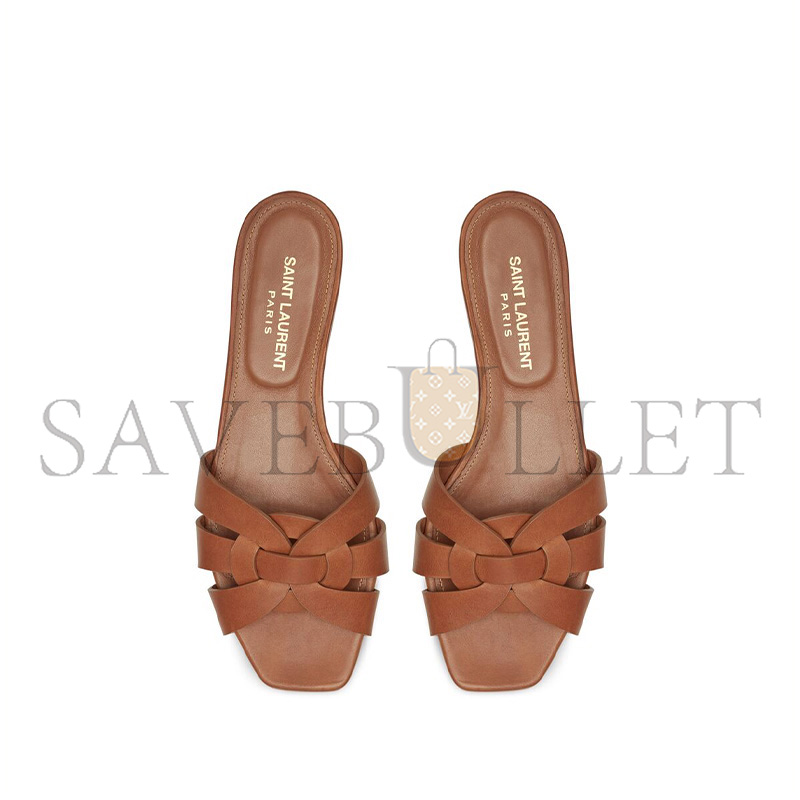 Y*L tribute mules in smooth leather 571952bda002206